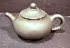 Marked Chinese Yixing Zisha Green Clay Teapot Matte Finish Exquisite picture
