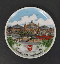 Bavaria Kleiber Frankfurt M.Hauptbahnhof Porcelain Plate Souvenir 4