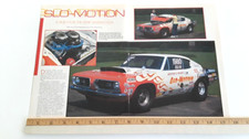 1968 HURST LIGHTWEIGHT BARRACUDA - FACTORY RACE CAR  - ORIGINAL 1988 ARTICLE picture