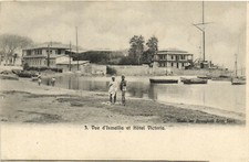 PC EGYPT, VUE D'ISMAILIA ET HOTEL VICTORIA, Vintage Postcard (b36756) picture