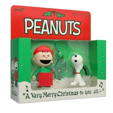 Charlie Brown and Snoopy (Caroling) Peanuts Super7 Reaction Action Figure picture