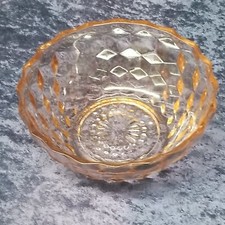 Jeannette Glass Depression Pink Cube Cubist Cereal Vegetable Bowl 6¾x2½