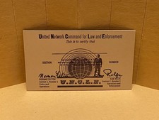 MAN FROM U.N.C.L.E. MEMBERSHIP CARD - TAN VERSION NO BORDER - VINTAGE REPRINT picture