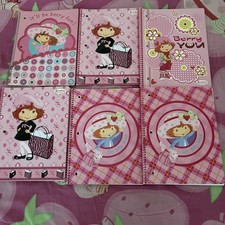 Strawberry Shortcake lot of 6 spiral notebooks Unused 10.5