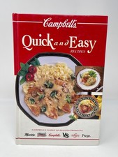 Campbells Quick and Easy Recipes Cookbook Hardcover 1993 Vintage Soup V8 Prego picture