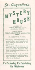 c1955 St. Augustine's Mystery House Promotional Brochure picture