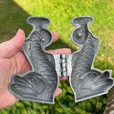 Dauphin of France Antique Vintage Pewter Ice Cream Mold Schall258 French Dolphin picture