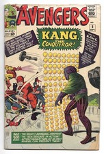 The Avengers #8 (Marvel Comics, 1964) Iron Man, 1st appearance Kang | GD/VG 3.0 picture