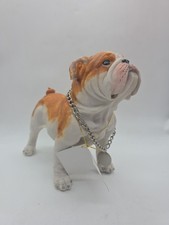 Exquisite 9-Inch Standing Bulldog Puppy Figurine - Perfect Resin Decor Piece picture