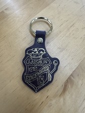 Vintage Edgewater Hotel Casino Laughlin Nevada Leather Keychain Key Fob picture