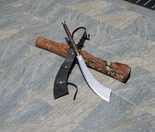 Hand-Forged Long Handle Machete, Ready to use Sharp Blade, Hunting Dao Sword picture