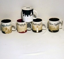 Starbucks Global Icon & Relief City Mug Collection Lot of 5 - Vietnam Bangkok UK picture