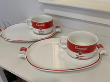 Vintage Campbell's Soup Mug & Sandwich Plate. 2 Sets, 4 Pieces total By Westwood picture