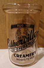 Estherville Cooperative Creamery ACL Cottage Cheese Jar Milk Estherville Iowa picture