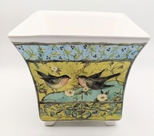 Susan Winget Teleflora 75th Anniversary Planter Special Edition Bird Nest Eggs 5 picture