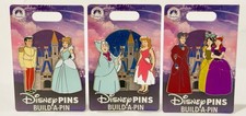 2026 Disney Build-A-Pin Cinderella Complete 7 Pin Set Fairy Godmother Castle picture
