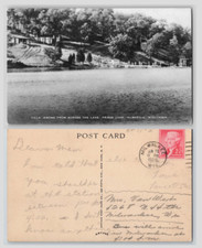 Hubertus Wisconsin Camp Villa Jerome Friess Lake Dear Mom WI Postcard 1956 picture