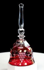 Bleikristall German Lead Crystal Ruby Red Hand Cut 7 3/4