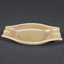 Red Wing Pottery Brown Speckled Glaze Ashtray Long Dish Tray USA Marked 4.5inch picture