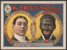 Photo:Wm. H. West's Big Minstrel Jubilee Billy Van Poster 1900 picture