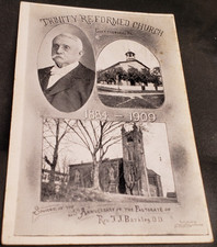 Trinity Reformed Church Gettysburg Rev Barkley Ed Plank Baseball Player Postcard picture