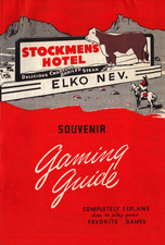 1949 Stockmen's Hotel Horse Shoe Club Elko Nevada Casino Gaming Guide picture
