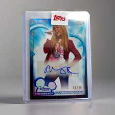 2026 Topps Disney Chrome Miley Cyrus Hannah Montana /10 Auto Black 06/10 Rare picture