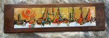 VTG MCM ART ENAMEL OVER COPPER TILES RETRO 1960s mid-century modern  picture