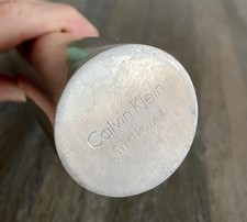 Vintage Swid Powell Calvin Klein Modern Cylinder Bud Vase Silver picture