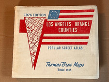 1976 Thomas Guide Atlas - Los Angeles & Orange Counties Bicentennial Map Book picture
