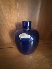 Blenko Vintage Bud Vase / Candle Holder Cobalt Blue picture