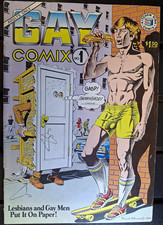 VTG Gay Comix #1 1980 Kitchen Sink Rand Holmes Viewer Discretion Advised LGBTQA picture