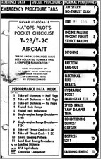 82 Page 1972 NAVAIR 01-60GAB-1B NATOPS T-2B T-2C Pilot's Pocket Checklist on CD picture