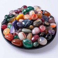 Polished Colorful Healing Crystal Stone Set, 72 Pcs 0.5