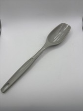1970 Vintage Gray Rare Foley Nylon Plastic Slotted serving Spoon Utensil EUC picture