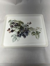 Design Imports Blackberries Judy Lambert Melamine Serving Tray ITALY 12x10.5 picture