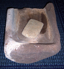 Metate and Mano Grinder Stone 55 pounds picture
