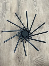 Vtg Carlo Contin 14” MoMA Black Satellite Fruit Bowl Wood Modern picture