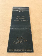 Vintage Brad's Cocktail Bar - Flint, Michigan - Matchcover, Matchbook picture