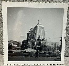 1964 Photo Boston MA Trinity Church Copley Square John Hancock Building Snapshot picture