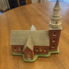 Lefton Williamsburg Collection Bruton Parish Church 1715 Illuminated House NEW picture