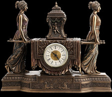 HUGE BAROQUE CLOCK - litter - VERONESE WU75563V4 picture