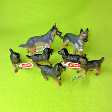 GERMAN SHEPARD FAMILY 🐾 SCHLEICH 🐾 Mom, Dad & 5 Puppies - NEW - Collectible picture