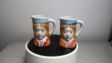 2 VTG PICO Hand Painted Face Creamer (Single Service) Occupied Japan  2.5