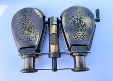 Antique Brass Opera Glasses Binoculars Vintage Maritime Style Collectible Theate picture