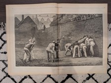 Harper’s Weekly Feb 26 1876 – Early American Football, Thomas Nast Cartoons VG picture