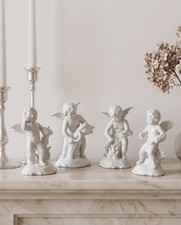 Vintage Dresden Original Germany Bisque Cherub Figurines Four Seasons 5-6