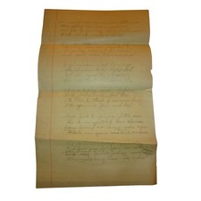 Vintage Handwritten Poem 14th Birthday Letter Ephemera Little Sis Yellow Paper picture