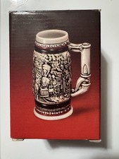Avon Age Of The Iron Horse Miniature Stein 1985 Collectible Ceramic Train Mug picture
