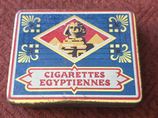 Antique Vintage Egyptian Cigarettes Tin Art Deco Spinx C.1910 picture